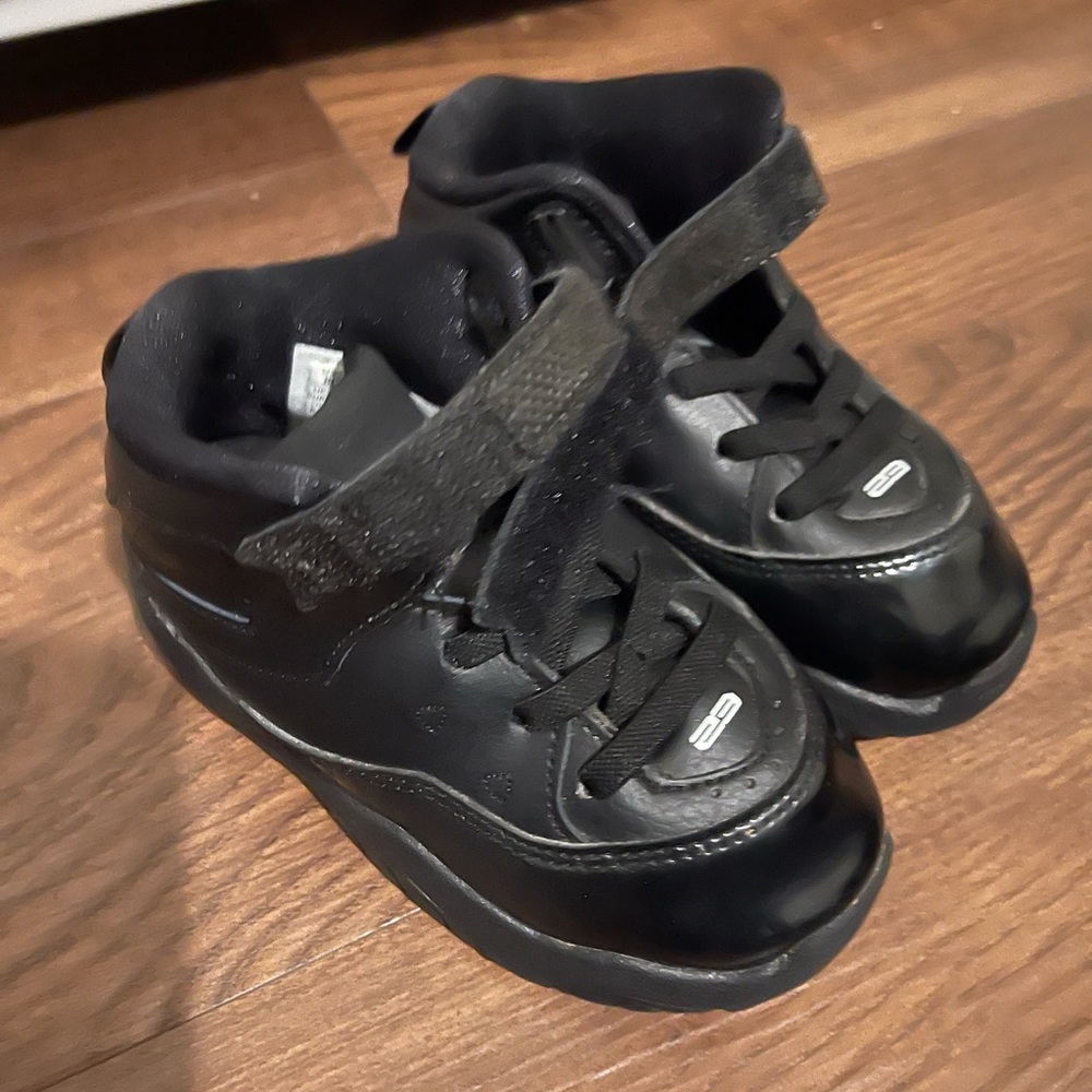 Black Jordan sneakers for toddler
